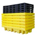 Wanna wychwytowa z kratownicą pod 2 IBC 2550 x 1350 x 565 mm, żółta