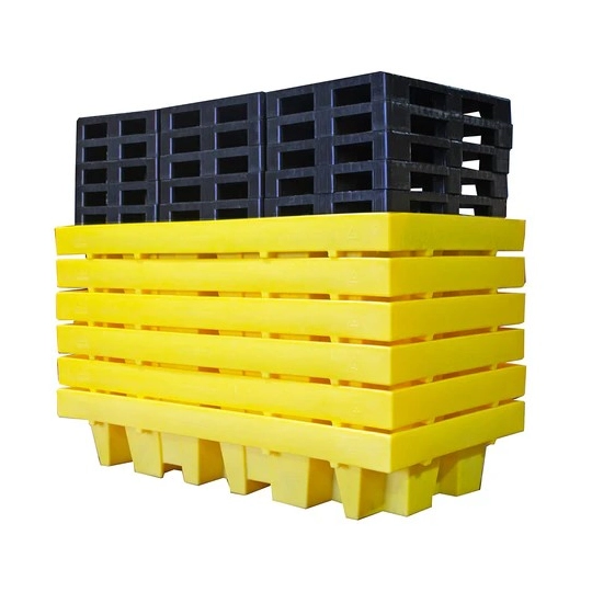 Wanna wychwytowa z kratownicą pod 2 IBC 2550 x 1350 x 565 mm, żółta