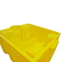 Drip tray without grating for 1 IBC 1765 x 1455 x 710 mm, yellow