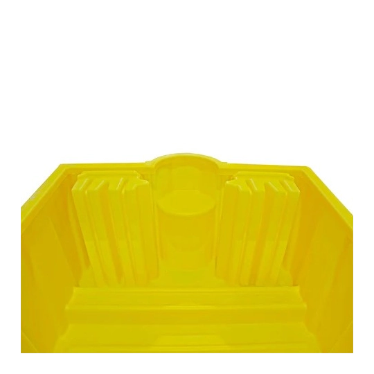 Drip tray without grating for 1 IBC 1765 x 1455 x 710 mm, yellow