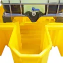 Drip tray without grating for 1 IBC 2065 x 1445 x 705 mm, yellow