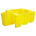Wanna wychwytowa bez kratownicy pod 1 IBC 2065 x 1445 x 705 mm, żółta