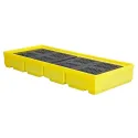Wanna wychwytowa z kratownicą pod 3 beczki 1785 x 780 x 240 mm, żółta
