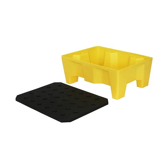 Catch basin with grating for small containers