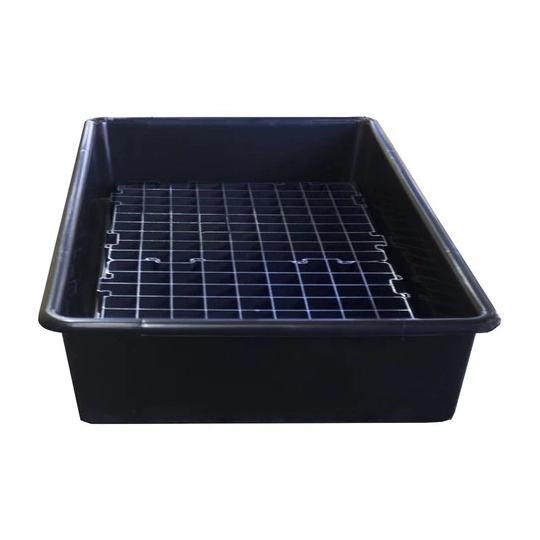 Catch basin with grate for small containers