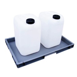Wanna wychwytowa bez kratownicy pod małe pojemniki 8 l, 595 x 395 x 50 mm