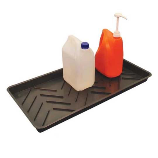 Drip tray for small containers 790 x 400 x 50 mm, black