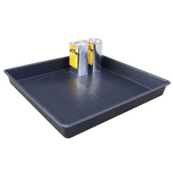 Wanna wychwytowa bez kratownicy pod małe pojemniki 100 l, 1000 x 1000 x 120 mm