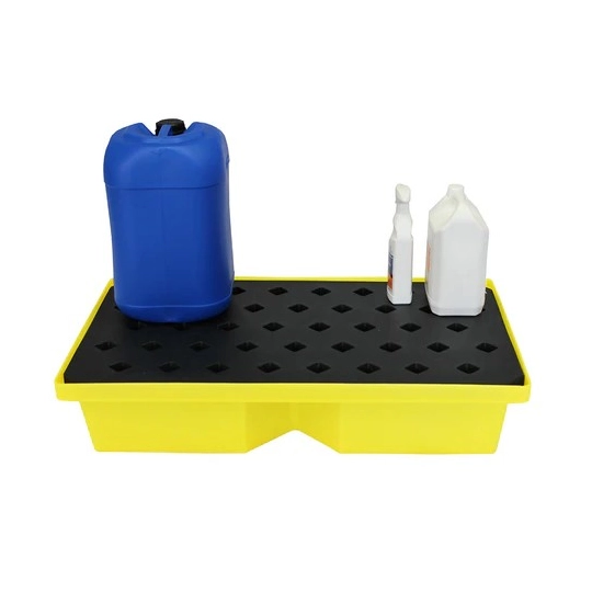 Drain tray with grid for small containers