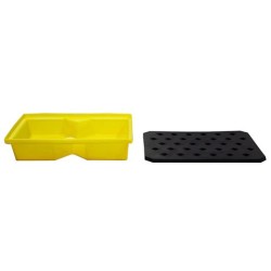 Wanna wychwytowa z kratownicą pod małe pojemniki 43 l, 800 x 605 x 170 mm