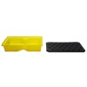 Wanna wychwytowa z kratownicą pod małe pojemniki 43 l, 800 x 605 x 170 mm