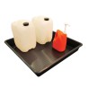 Wanna wychwytowa bez kratownicy pod małe pojemniki 64 l, 800 x 800 x 120 mm