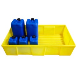 Wanna wychwytowa bez kratownicy pod małe pojemniki 230 l, 1290 x 730 x 295 mm