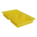 Wanna wychwytowa bez kratownicy 1195 x 795 x 185 mm, żółta