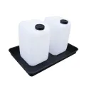 Drip tray without grating for small containers, black