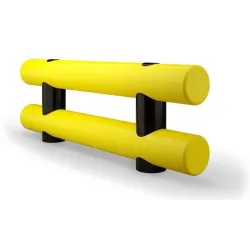 Flexible rail bumper, double ROD FLOOR DOUBLE 120 for low temperatures