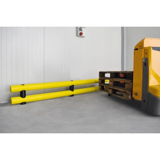 Flexible rail bumper, double ROD FLOOR DOUBLE 120