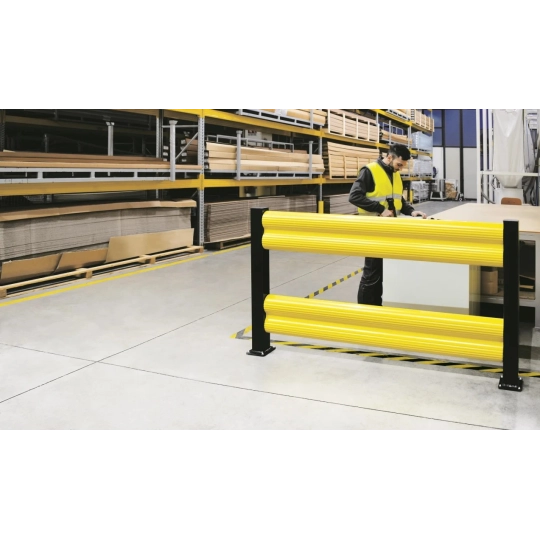 Flexible barrier for protecting shelving double BFLEX COM