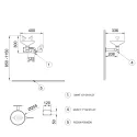 Wall-mounted eye wash station