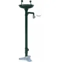 Floor-mounted eyewash, double with manual valve