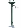 Floor-mounted eyewash, double with manual valve