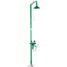 Combined unit, shower and eyewash mounted to the floor