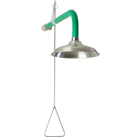 Emergency ceiling shower - stainless steel element
