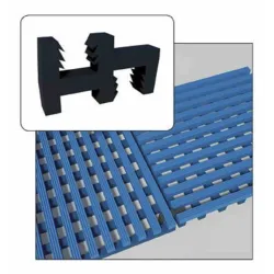 E36 connector for mat, right angle, black