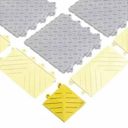 Ramp edge for modular mats F20, 15.24 cm x 15.24 cm