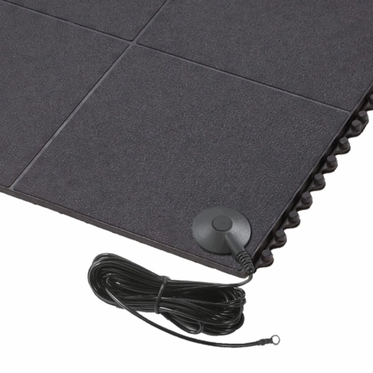 Modular, ergonomic, anti-slip ESD mat, E58