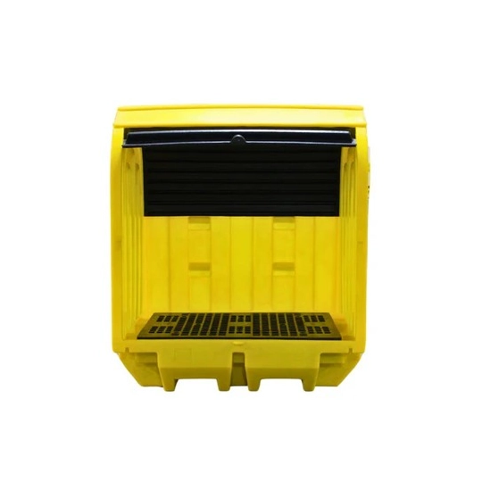 Stanowisko robocze z drzwiami suwnymi pod 2 beczki, 230 l