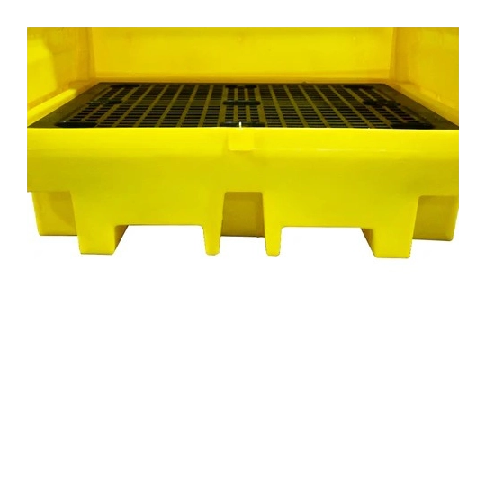 Workstation with sliding doors for 4 barrels, 410 l