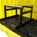 Stanowisko robocze z drzwiami suwnymi pod 2 beczki z kołyską, 230 l,