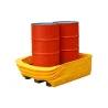 Spill containment pallet without grating for 2 drums 1500 x 1100 x 440 mm, 250 l