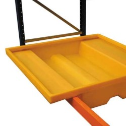 Wanna wychwytowa bez kratownicy do regału pod paletę 1310 x 1310 x 245 mm, 220 l