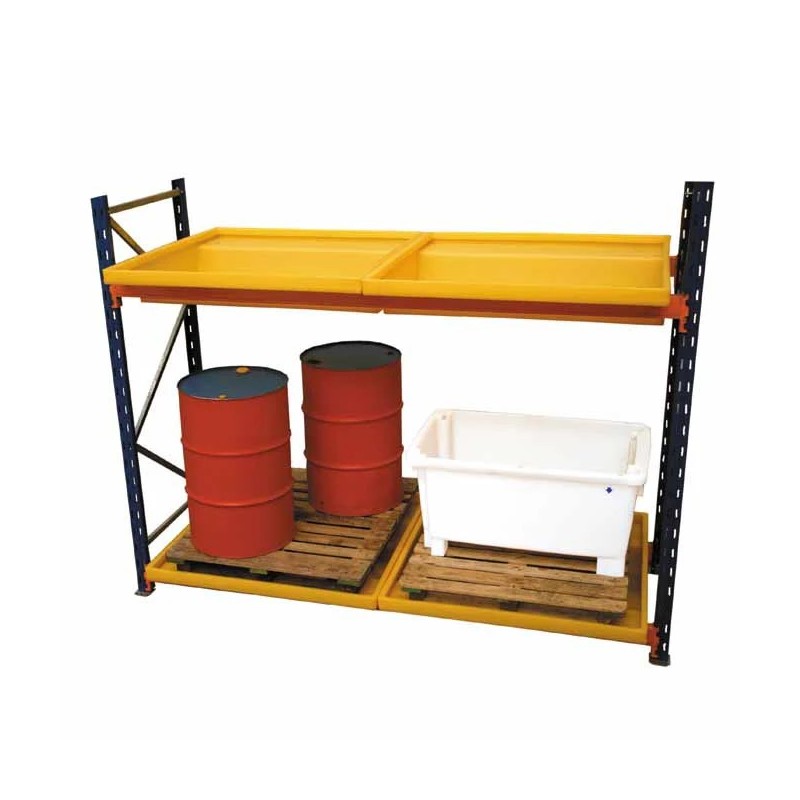 Wanna wychwytowa bez kratownicy do regału pod paletę 1310 x 1310 x 245 mm, 220 l