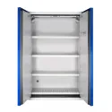 Fire-resistant cabinet for lithium-ion batteries, double-door