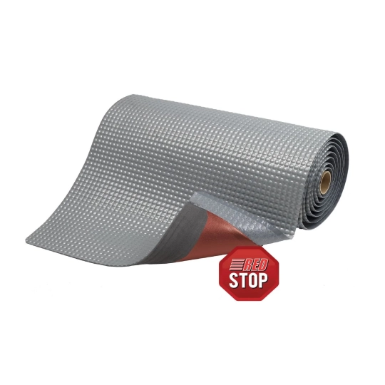 Two-layer ergonomic mat, laminated G82, 122 cm x 21.9 m, gray