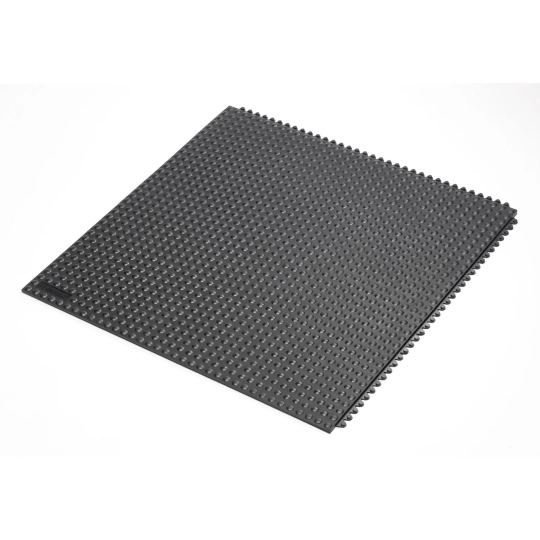 Modular, ergonomic, anti-slip mat D60, 91 x 91 cm, black