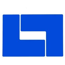 ToughStripe floor sticker for marking areas "L"