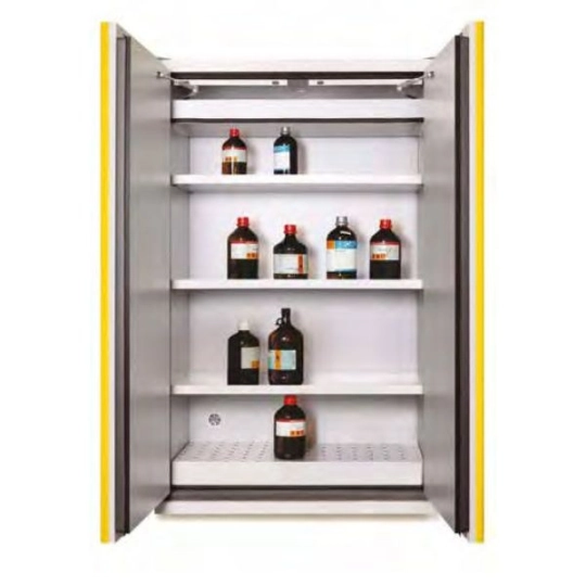 Szafa ognioodporna rozmiar L 90 min 1200 x 600 x 1950 mm, korpus szary