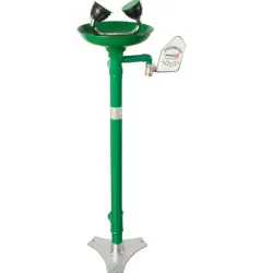 Floor-mounted eyewash station