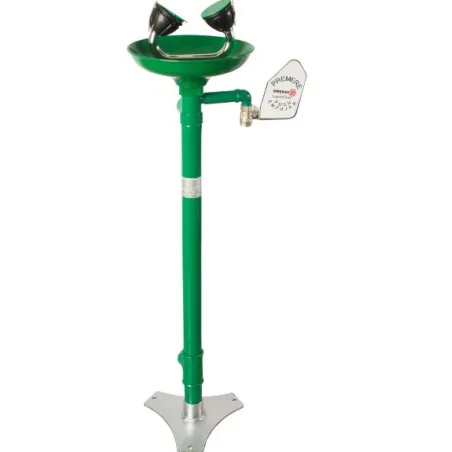 Floor-mounted eye wash station