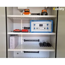 Fire-resistant cabinet for lithium-ion batteries, size M 90 min, 895 x 600 x 2050 mm