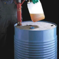Two-layer sorbent, universal drum mat, ø 56 cm, 25 pcs, 1.9 kg