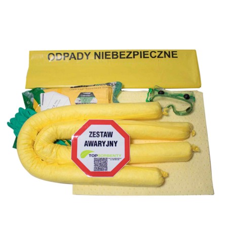 Zestaw sorbentów chemiczny ADR 25 litrów Zestaw sorbentów chemiczny ADR 25 litrów