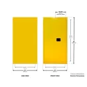 Safety cabinet for 1 drum/level 200 l, 1270 x 762 x 1219 mm
