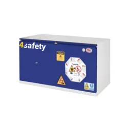 Fire-resistant cabinet for lithium-ion batteries, under-desk, size L, 90 min, 1090 x 520 x 720 mm