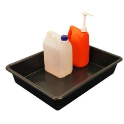 Wanna wychwytowa bez kratownicy pod małe pojemniki 28 l, 645 x 490 x 120 mm
