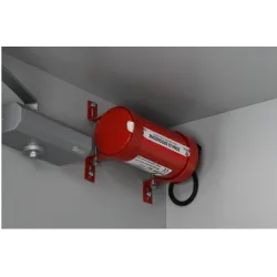 Automatic fire extinguisher for lithium-ion battery cabinets, with temperature sensor, certified